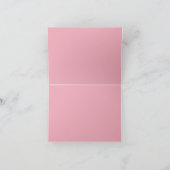 Elegant Vrijgezellenfeest Dank u roze Bedankkaart (Binnen)