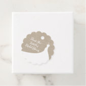 Elegant Vrijgezellenfeest Dank u voor uw overlappi Bedankjes Labels (In situ)