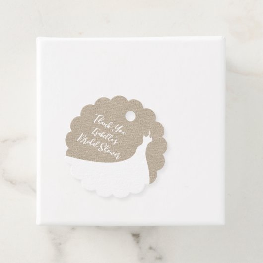 Elegant Vrijgezellenfeest Dank u voor uw overlappi Bedankjes Labels (In situ)