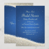 Elegant Vrijgezellenfeest Dazzling Sparkles Blue Kaart (Voorkant / Achterkant)