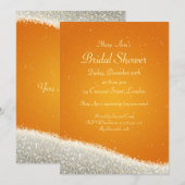 Elegant Vrijgezellenfeest Dazzling Sparkles Oranje Kaart (Voorkant / Achterkant)