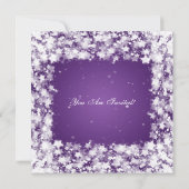 Elegant Vrijgezellenfeest Dazzling Stars Paars Kaart (Achterkant)