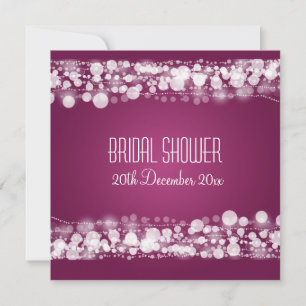 Elegant Vrijgezellenfeest Dotted Plum Kaart