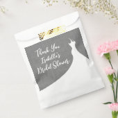 Elegant Vrijgezellenfeest Favor Bag grijs linnen Bedankzakje (Gezegeld)