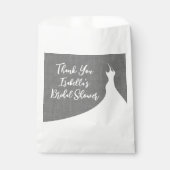 Elegant Vrijgezellenfeest Favor Bag grijs linnen Bedankzakje (Voorkant)