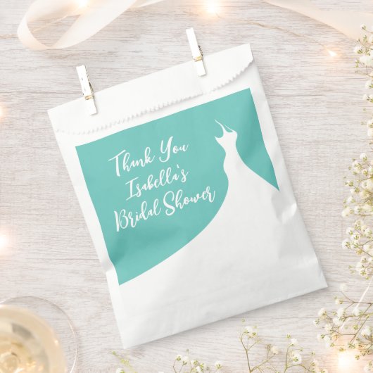 Elegant Vrijgezellenfeest Favor Bag turquoise Bedankzakje (Geknipt)