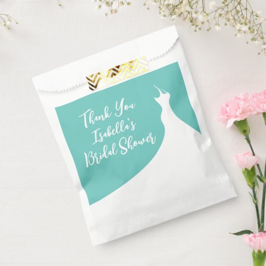 Elegant Vrijgezellenfeest Favor Bag turquoise Bedankzakje (Gezegeld)