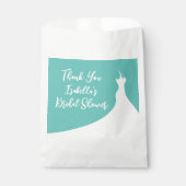 Elegant Vrijgezellenfeest Favor Bag turquoise Bedankzakje (Voorkant)