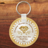 Elegant Vrijgezellenfeest Favors, Wedding, Jubileu Sleutelhanger (Voorkant)