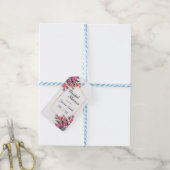 Elegant Vrijgezellenfeest Floral Cadeaulabel (Met Touw)