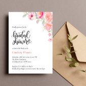 Elegant Vrijgezellenfeest Floral Greenery Waterver Kaart