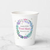 Elegant Vrijgezellenfeest Floral Wildflowers Garla Papieren Bekers (Voorkant)