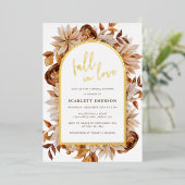 Elegant Vrijgezellenfeest Folie Uitnodiging (Staand Voorkant)