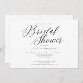 Elegant Vrijgezellenfeest Formeel zwart wit Kaart (Voorkant / Achterkant)