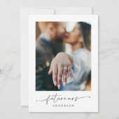 Elegant Vrijgezellenfeest fotouitnodiging Kaart (Achterkant)