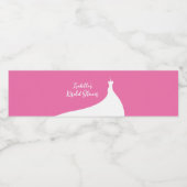 Elegant Vrijgezellenfeest fuchsia Water Fles Etike Waterfles Etiket (Enkel label)