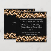 Elegant Vrijgezellenfeest Gold Hollywood Glam Kaart (Voorkant / Achterkant)