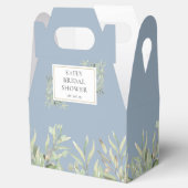 Elegant Vrijgezellenfeest Greenery laat Dusty Blue Bedankdoosjes (Geopend)