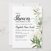 Elegant Vrijgezellenfeest groen botanisch geblader Kaart (Voorkant)