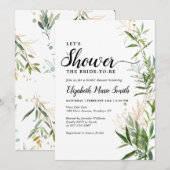 Elegant Vrijgezellenfeest groen botanisch geblader Kaart (Voorkant / Achterkant)