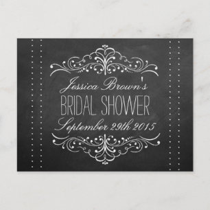 Elegant-Vrijgezellenfeest-inktbordkaarten Uitnodiging Briefkaart