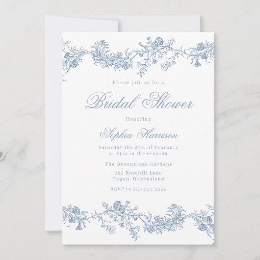  Elegant Vrijgezellenfeest Kaart (Voorkant)