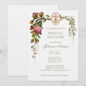 Elegant Vrijgezellenfeest katholieke Rozen Uitnodi Kaart (Voorkant / Achterkant)