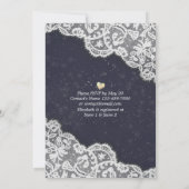 Elegant Vrijgezellenfeest Lace Sunflower String Li Kaart (Achterkant)