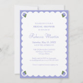 Elegant Vrijgezellenfeest Lavendel Blauwe Hydrange Kaart (Voorkant)