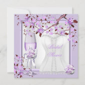 Elegant Vrijgezellenfeest Lavender Paars Lila 4b Kaart (Voorkant)