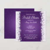 Elegant Vrijgezellenfeest Magic Sparkle Paars Kaart (Voorkant / Achterkant)