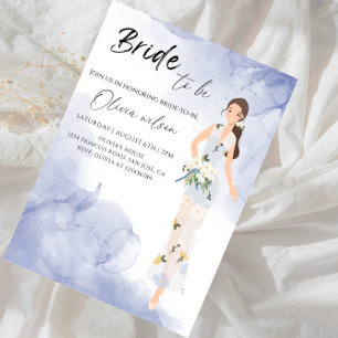 Elegant Vrijgezellenfeest- Meisje met bloemen fees Kaart