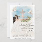 Elegant Vrijgezellenfeest met bruid & bruidegom fo Kaart (Voorkant)