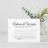 Elegant Vrijgezellenfeest met minimale adviezen en Kaart (Staand voorkant)