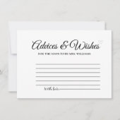 Elegant Vrijgezellenfeest met minimale adviezen en Kaart (Voorkant)