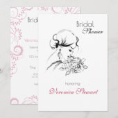 Elegant Vrijgezellenfeest Mode Illustratie Kaart (Voorkant / Achterkant)