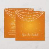 Elegant Vrijgezellenfeest Mousserende KettingSinaa Kaart (Voorkant / Achterkant)