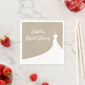 Elegant Vrijgezellenfeest Napkin burlap Servet (Insitu)