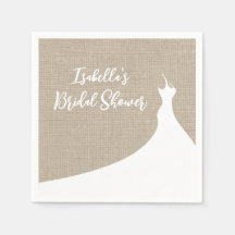 Elegant Vrijgezellenfeest Napkin burlap