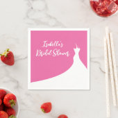 Elegant Vrijgezellenfeest Napkin fuchsia Servet (Insitu)