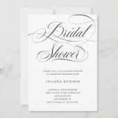 Elegant Vrijgezellenfeest nodigt klassieke kalligr Kaart (Voorkant)