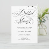 Elegant Vrijgezellenfeest nodigt klassieke kalligr Kaart (Staand voorkant)