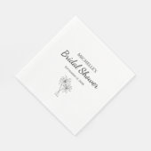 Elegant Vrijgezellenfeest Palmbomen Modern Tropica Servet (Hoek)