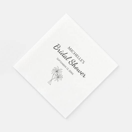 Elegant Vrijgezellenfeest Palmbomen Modern Tropica Servet (Hoek)