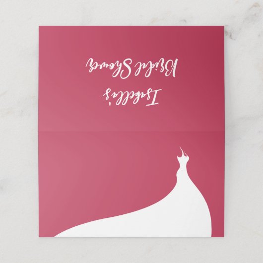 Elegant Vrijgezellenfeest Plaats kaart viva magent Plaatskaartje (Buitenkant ongevouwen)