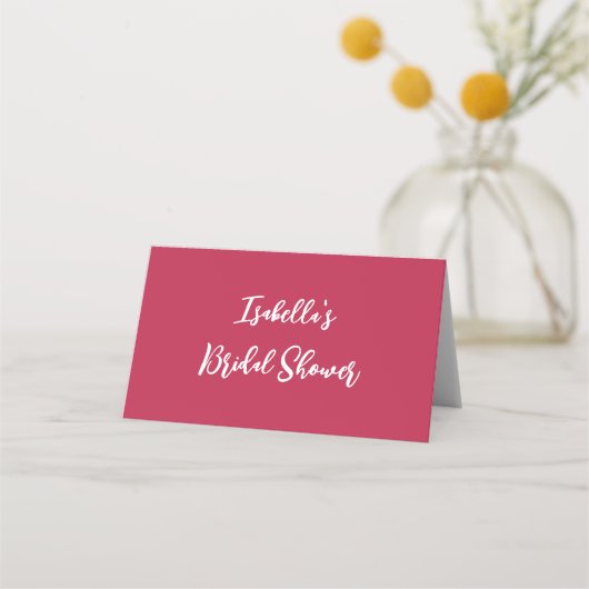 Elegant Vrijgezellenfeest Plaats kaart viva magent Plaatskaartje (Achterkant)