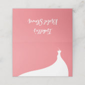 Elegant Vrijgezellenfeest Plaats koraal Plaatskaartje (Buitenkant ongevouwen)