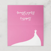 Elegant Vrijgezellenfeest Place Card fuchsia Plaatskaartje (Buitenkant ongevouwen)