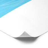 Elegant Vrijgezellenfeest Poster blauwe waterverf (Hoek)