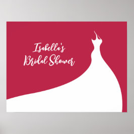 Elegant Vrijgezellenfeest Poster viva magenta